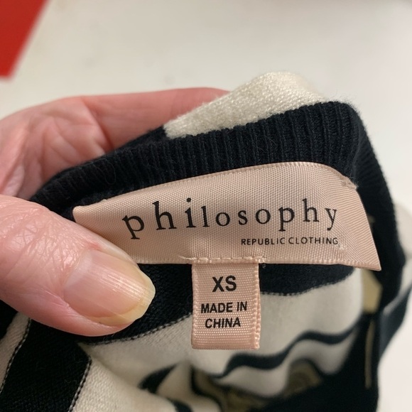 COPY - Philosophy striped knit sweater dress - Picture 3 of 3